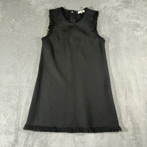 Sugar Lips Dresses & Skirts - Sugar Lips Dress Womens Large Black Neon Fit and Flare Midi Dress‎ Fringed Edges